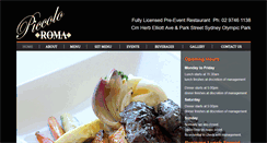 Desktop Screenshot of piccoloroma.com.au